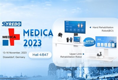 Syrebon uudet kuntoutusrobotit debytoivat MEDICA 2023 -tapahtumassa